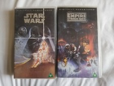 STAR WARS AND THE EMPIRE STRIKES BACK DIGITALLY REMASTERED VHS VIDEOS 1994 VADER