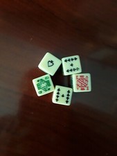 Poker Dice, Set of 5, Great for Travel