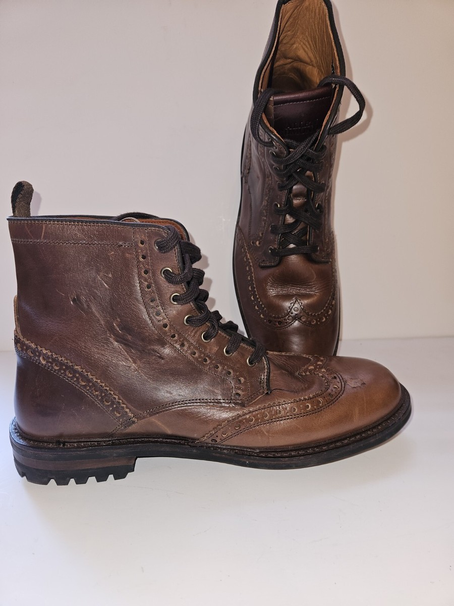 Allen Edmunds Chapman Weatherproof Wingtip Boot Natural  display picture 2