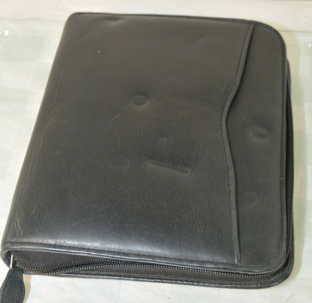 Daytimer Leather 7Ring Planner; Binder Only Classic Size Zippered