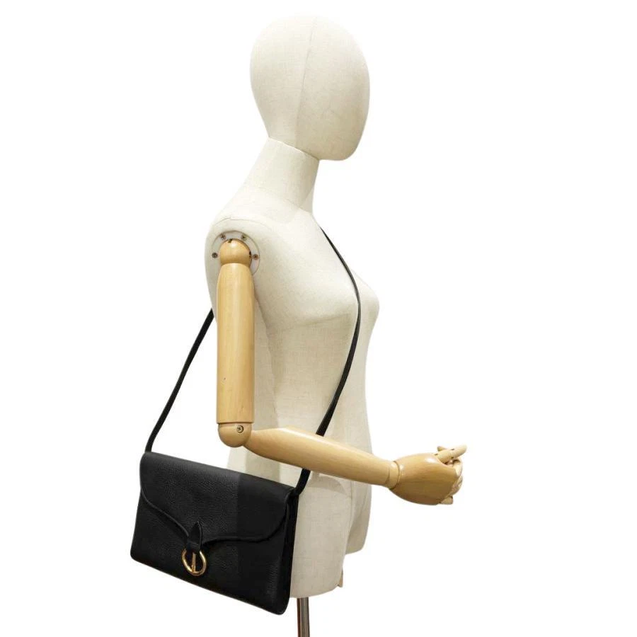 Sac bandoulière Christian Dior vintage bandoulière cuir noir du Japon