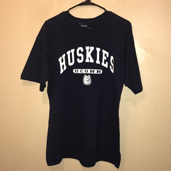 Old Varsity Brand Menâs Large UCONN Huskies T-Shirt Top | eBay