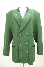 Janker Trachtenjacke Schurwolle/Alpaka grün Schneiders Hirschhornknöpfe Gr.54