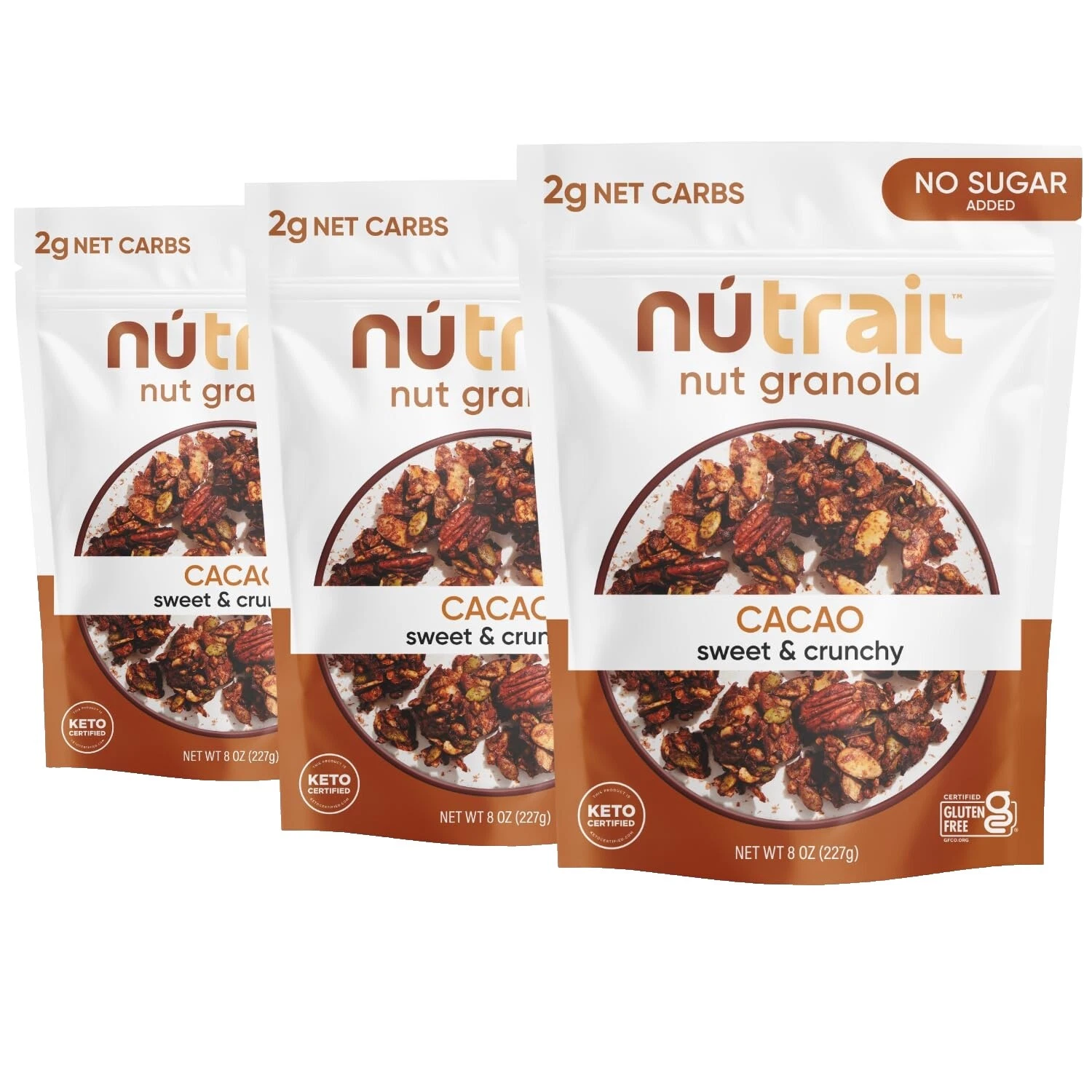 Libre de nueces cereales para el desayuno, Muesli y Avena