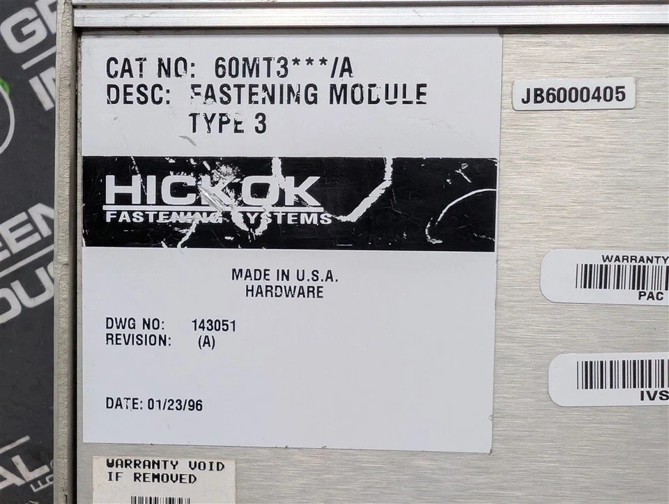 USED Hickok 60MT3***/A Fastening / Programmed PROMS Module Version 2.9.4B - Image 4 of 4