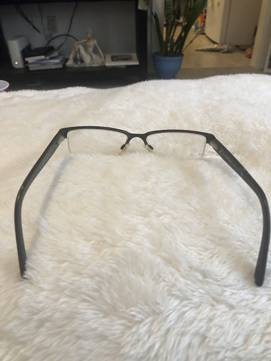 BURBERRY B1156 1001 52mm Black Half-Rim Eyeglasses Frames  display picture 3