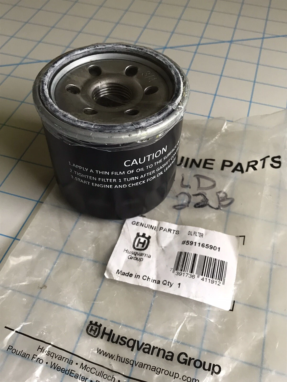 Husqvarna 591165901 Filter Oil Filter (Engine Original OEM part - Thumbnail 4