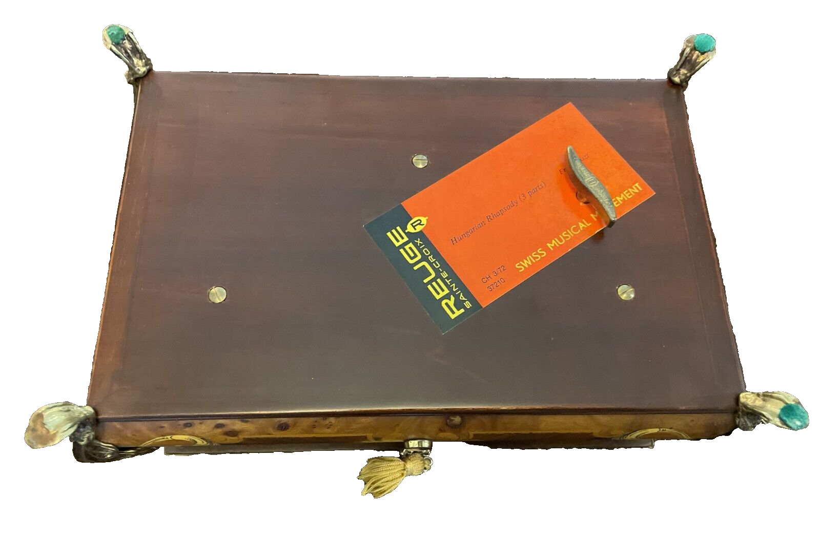 Reuge 72 Note 3 Song Beautiful Classic Inlay Design Swiss St Croix