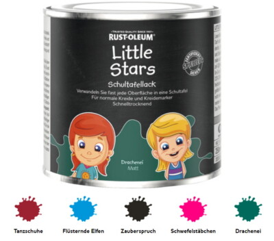 Little Stars Schultafellack 250 ml Holz Metall Kunststoff Farbwahl Rust-Oleum