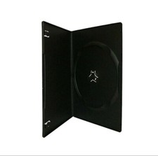 Maxtek 7mm Slim Black Single CD/DVD Case, 85 Pieces Pack.
