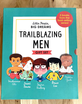 Little People Big Dreams Trailblazing Men Box Set Ali Bowie Hawking 
