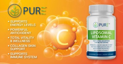 PURE Liposomal Vitamin C  (2100mg, 60 Day Supply, 180 Capsules) FREE Shipping!