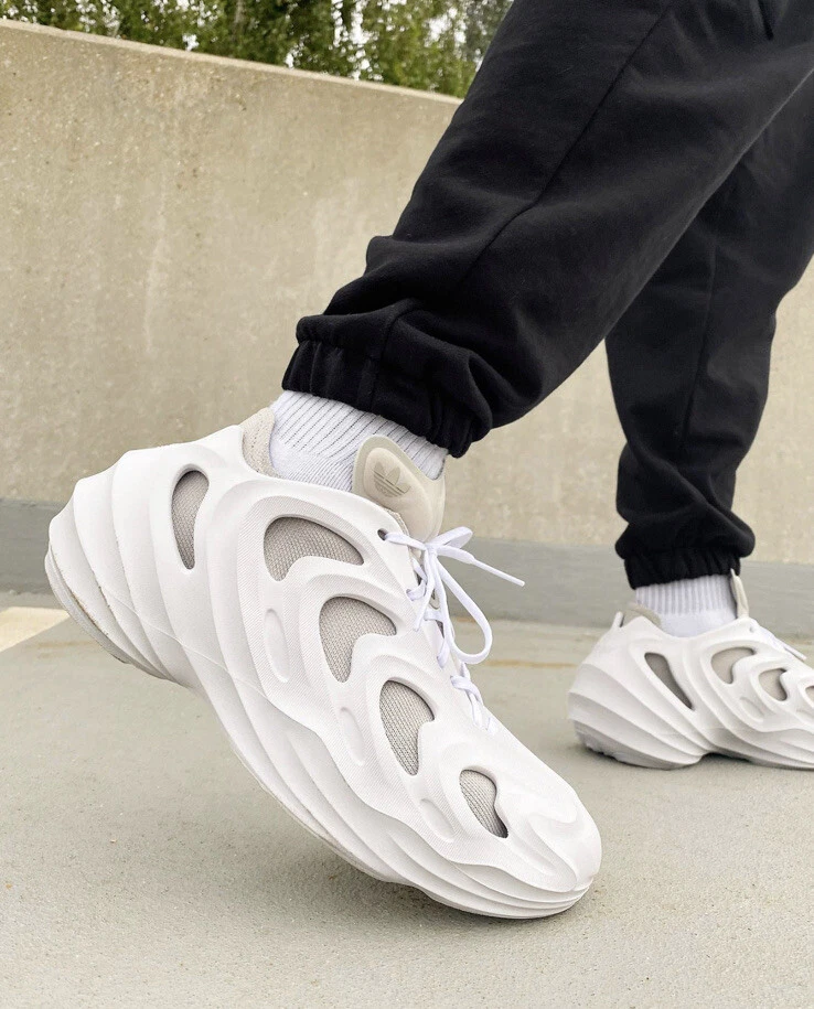 Nuove Adidas AdiFoam Q OffWhite alluminio grigio Quake GY4455 da uomo TUTTE LE TAGLIE