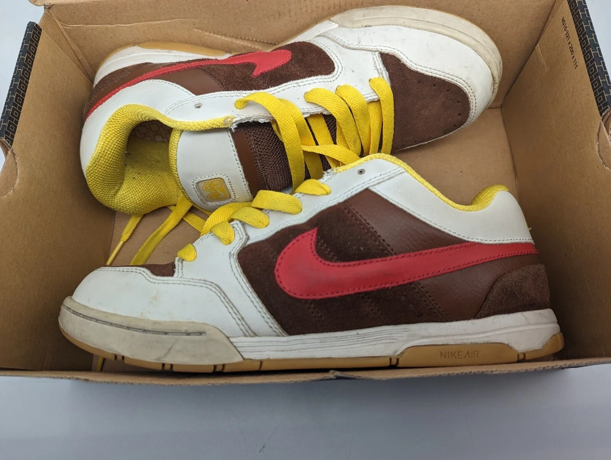 Yellow and shop red nike shoes