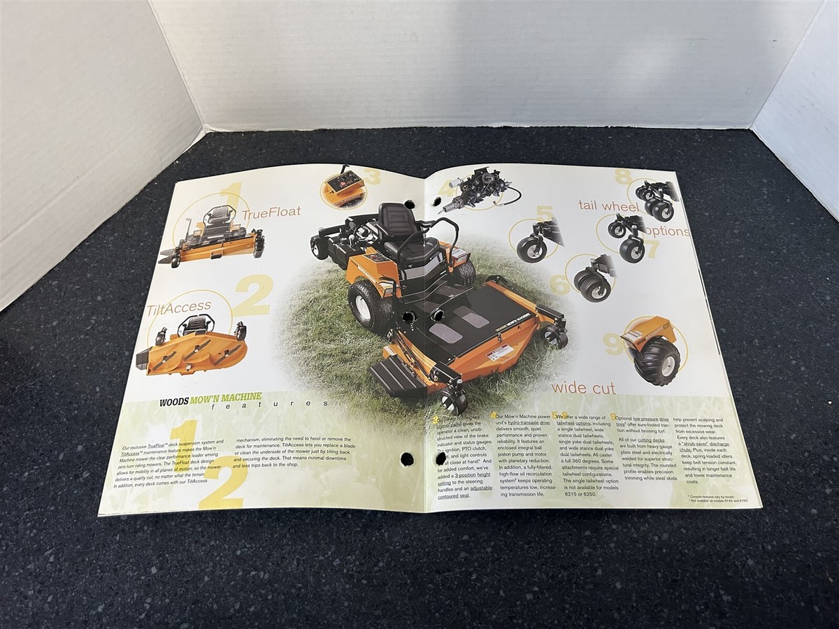 WOODS MOW'N MACHINE MODEL 6140 6160 6180 6182 6200 BROCHURE