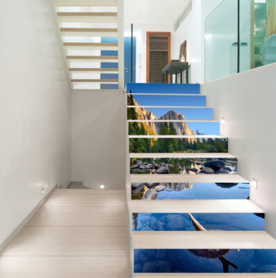 Déco Contremarche D'escalier 3D Shiny Stars 281NA – Papier Peint Adhésif – Neuf