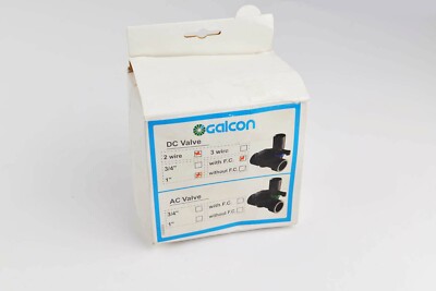 New Galcon DC Irrigation Sprinkler Valve 1'' 6-18V 2 Leads Controlled  Solenoid