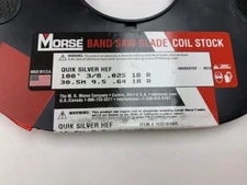 100' x 3/8 x 18R Carbon Flex Back Bandsaw Coil Stock - USA MK Morse - Band Saw