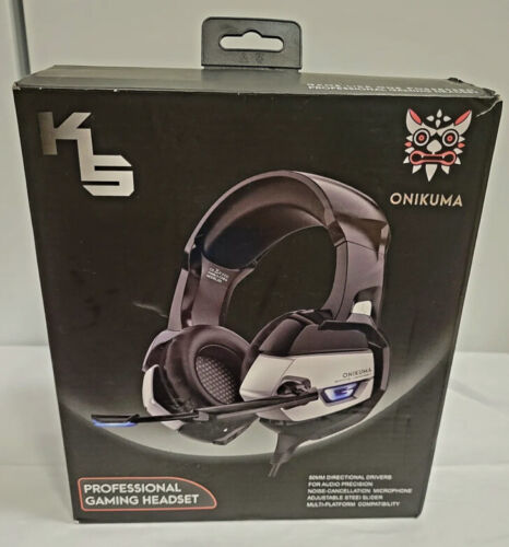 ONIKUMA Gaming Headset Mic Headphones for PC Laptop PS4 Slim Pro Xbox One Gifts - Afbeelding 1 van 4