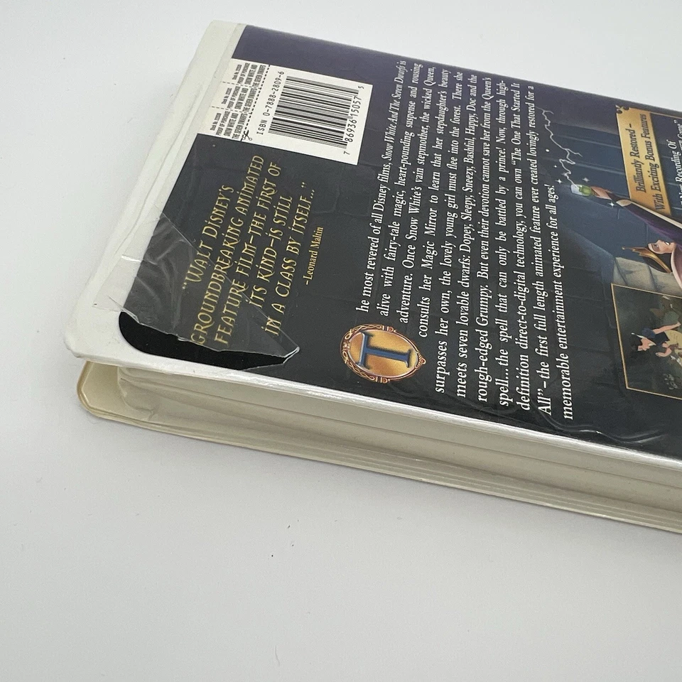 Snow White and the Seven Dwarfs (VHS, 2001) Platinum Edition – Preowned - Image 2 of 4
