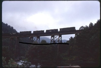 nw14 Orig. Slides Norfolk Western 1770 Plus 3 Coal Train In WV 9-19-72
