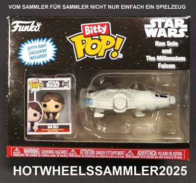 FUNKO BITTY POP STAR WARS ''HAN SOLO UND DER MILLENIUM FALCON'' UNGEÖFFNET NEU!