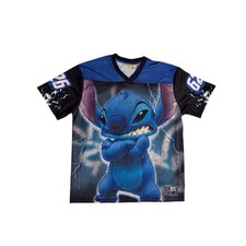Disney Stitch soccer t-shirt Stitch 02 Soccer Graphic T-Shirt Light Blue Size L — listing 3