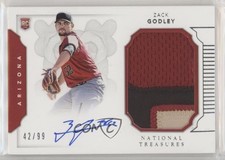 2016 National Treasures Rookie Materials Signatures 42/99 Zack Godley Auto 0g4