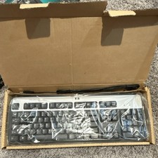 HP Wired Standard Keyboard Black Silver QWERTY English Layout
