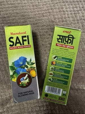  2x Flaschen 200ml  Hamdard Safi natürlicher Blutreiniger Sirup für Akne Pickel 