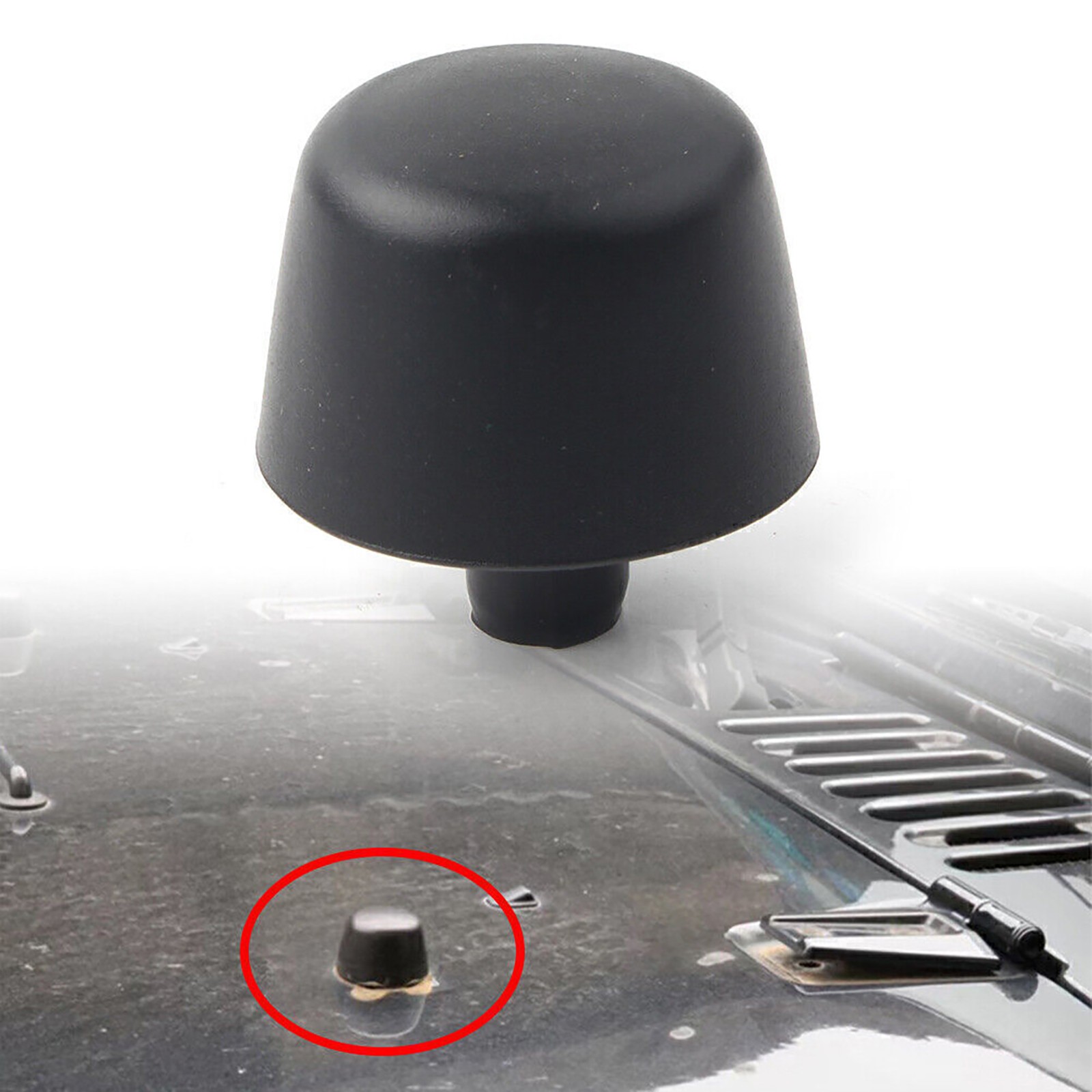 New Rubber Bumper Cushion Hood Stopper For Jeep Wrangler JK 2007-2018 55395650AC thumbnail 6