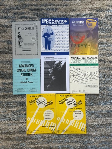 Assorted Percussion Method Books