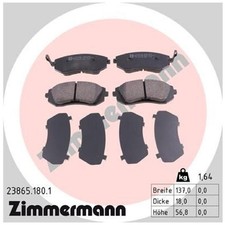 Zimmermann Bremsbelagsatz Bremsklötze vorne 23867 26296AG040 26296SA010 | 34398