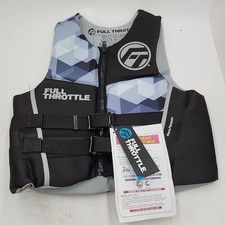 Full Throttle Men's Rapid-Dry Flex-Back Life Jacket - 2XL - Black/Grey 142500...