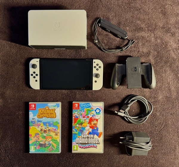 Nintendo Switch Modelo OLED HEG-001 Consola Portátil - 64GB - Blanco