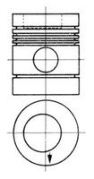 Kolben Kolbenschmidt 90274830 FüR Mercedes T2 Kommunalfahrzeug LP 408 309 300