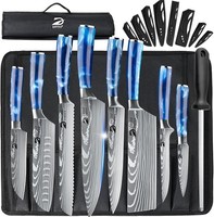 KüChenmesser Set 8-Teilig Professionelles Messerset Mit Rolltasche 8 StüCk