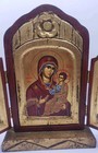 Virgin Mary The Healing Triptych Gold Leaf Icon Blessed  — photo 3