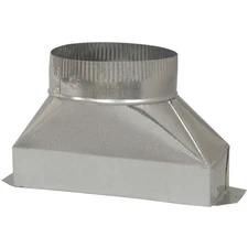 Deflect-O DGT 35 Silver Galvanized Steel Indoor Duct 5 Dia. x 10 L in.