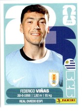 2026 Panini World Cup Stickers  #URU18  Federico Vi?as - Uruguay   MLS