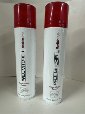 2 Pack -Paul Mitchell Flexible Style Super Clean Spray  Finishing 10 Oz