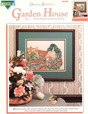 Color Charts GARDEN HOUSE 3 Cross Stitch Charts Leaflet cottage / flower bouquet