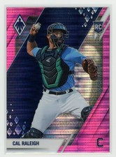2022 Panini Chronicles Cal Raleigh Phoenix Pink Pulsar RC Mariners