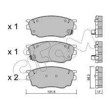 Satz Bremsbeläge Bremsklötze vorne für Mazda 6 GG GY | 24555311