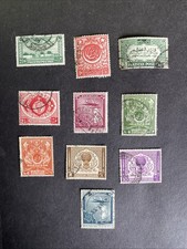 Juegos de piezas conmemorativas Pakistán 1948-51 bien usadas