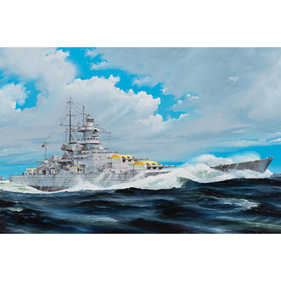 NAVE GERMAN GNEISENAU KIT 1:200 Trumpeter Kit Navi -D- Neues Modell