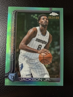 Topps Chrome 2025-26 Jaren Jackson Jr. Green /299 Memphis Grizzlies #62