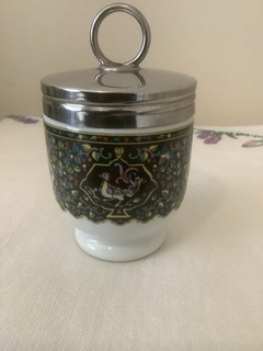 Seltene Jaipur Emaille Egg Coddler Vögel Muster Einheitsgröße Verpackt Rezepte