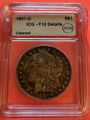 1901 O Morgan Silver Dollar - Fine 12