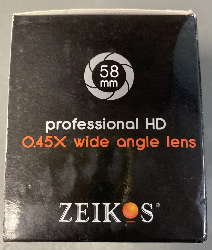 New Zeikos Pro HD Wide Angle 58mm .45x Wife Angle Lens - Image 2 of 4